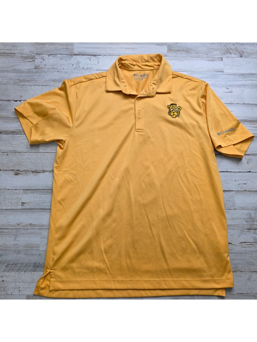Columbia Missouri Tigers Truman the Tiger Polo Men's M Performance Embroidered